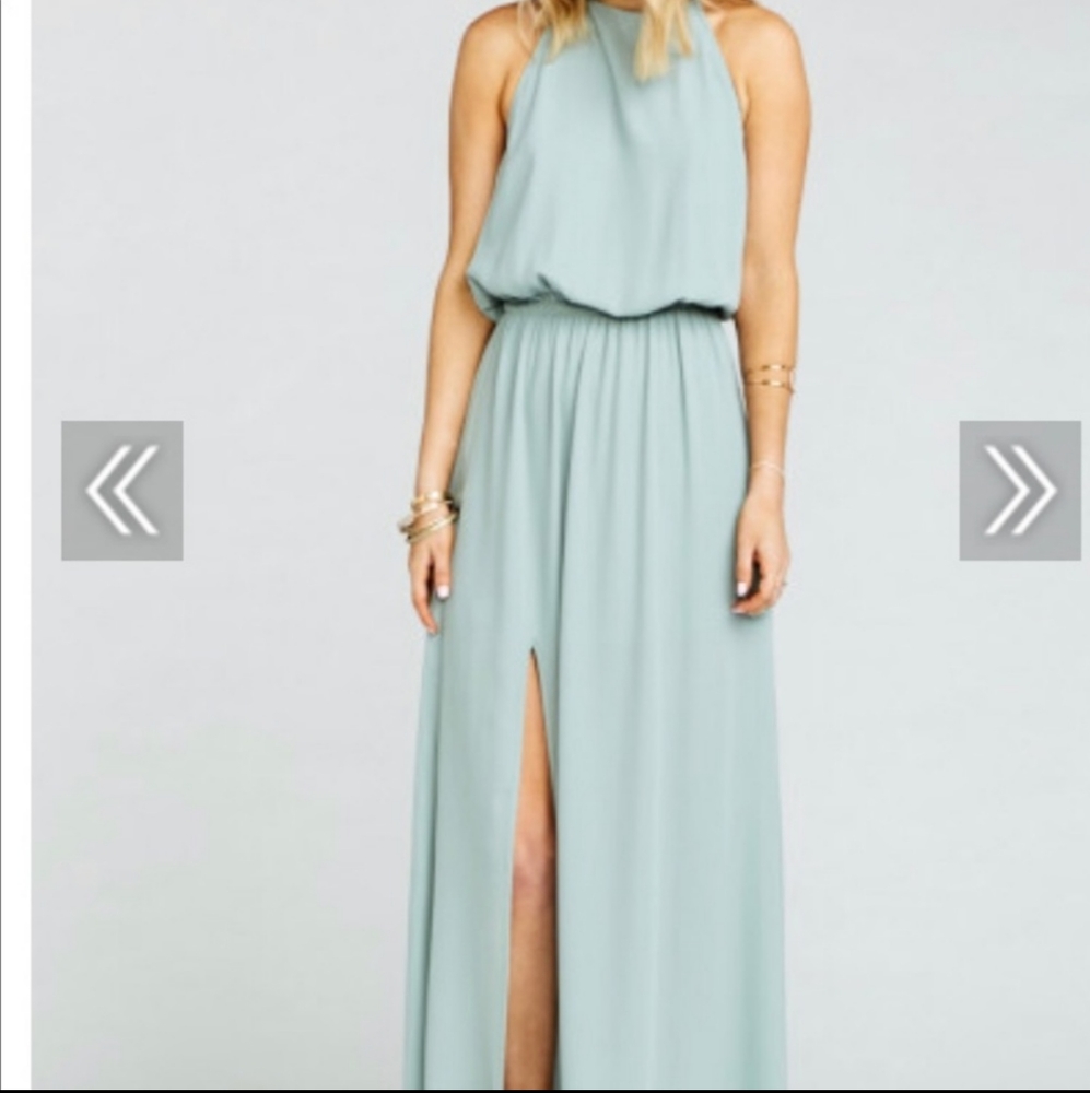 Show Me Your Mumu - Heather Halter Dress - Sage